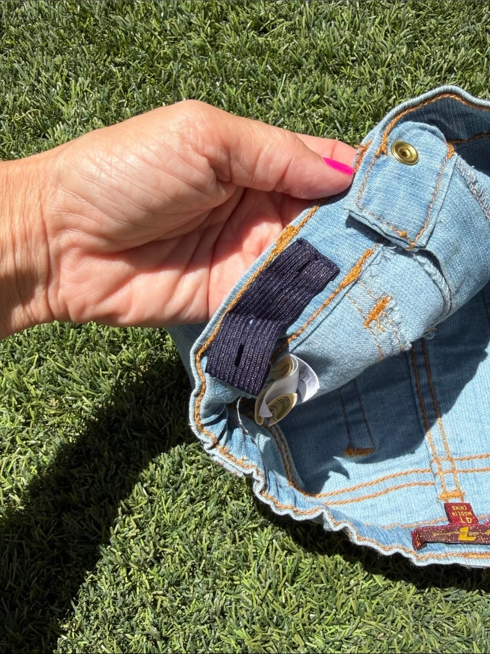 7 For All Mankind Light Blue Denim Kids Shorts